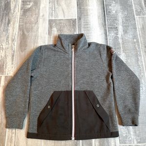Moncler Kids Gray Fleece Jacket Sz. 6